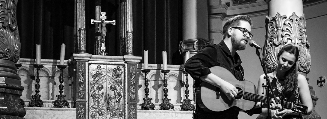 Lisa Hannigan and John Smith live 2017, 7 layers festival Amsterdam, de duif © Caroline Vandekerckhove