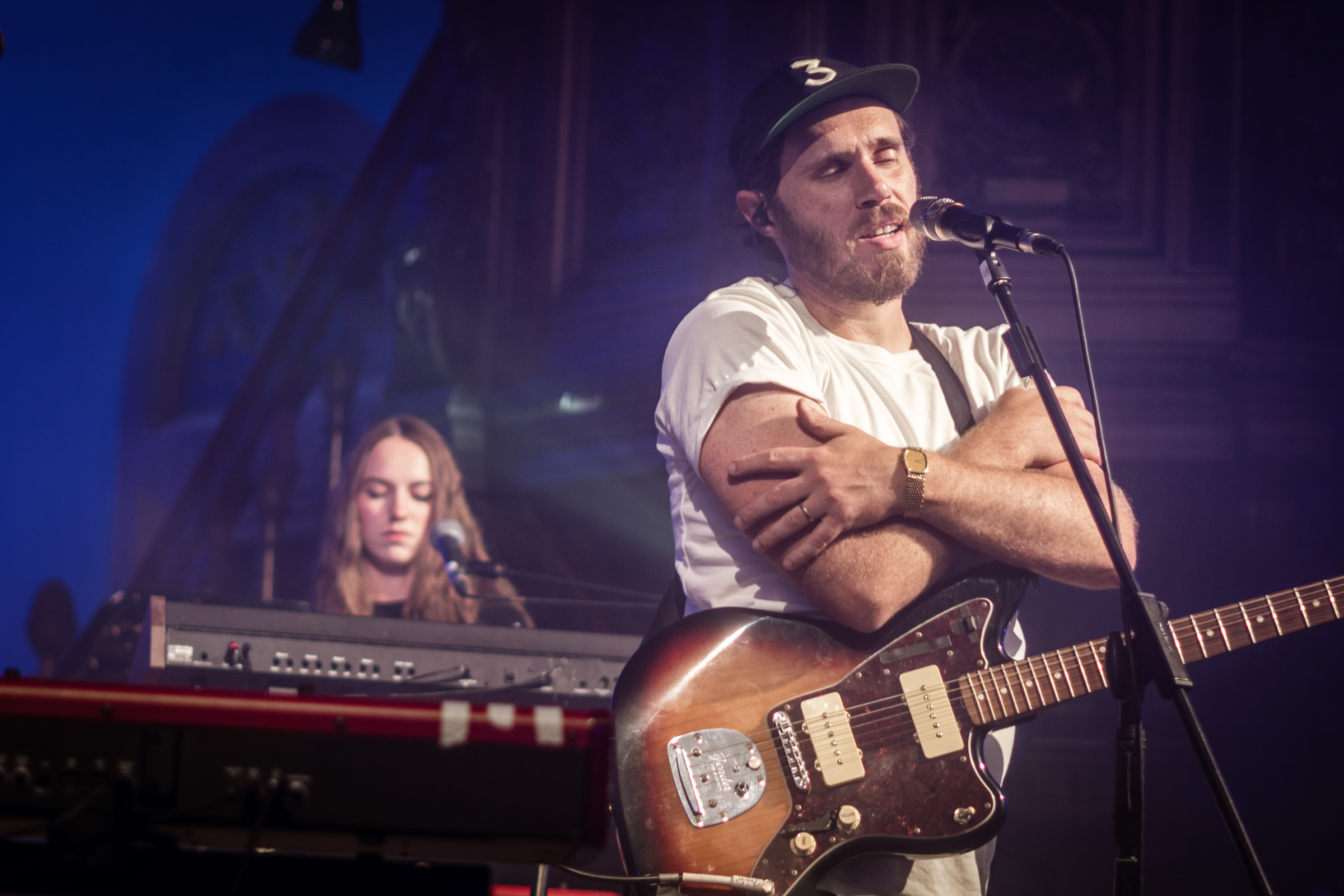 James Vincent McMorrow live in the Pepper Canister Church. Photographed by Caroline Vandekerckhove / dimly lit stages