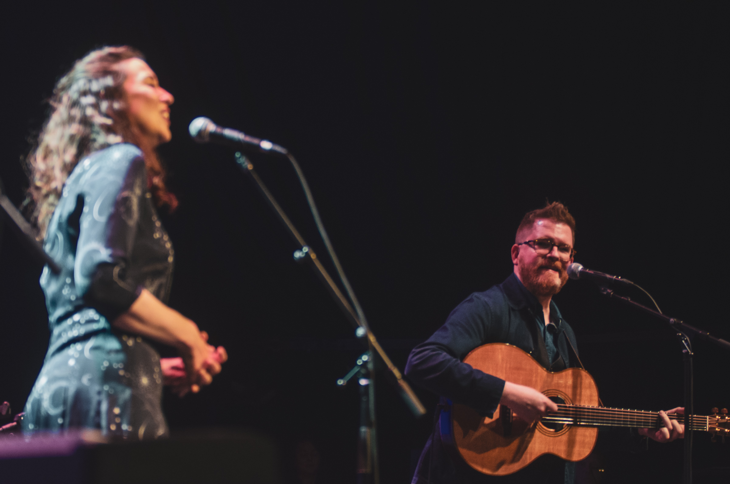 A Celebration of John Prine - Lisa Hannigan & John Smith photographed by Caroline Vandekerckhove in Vicar st, April 2023