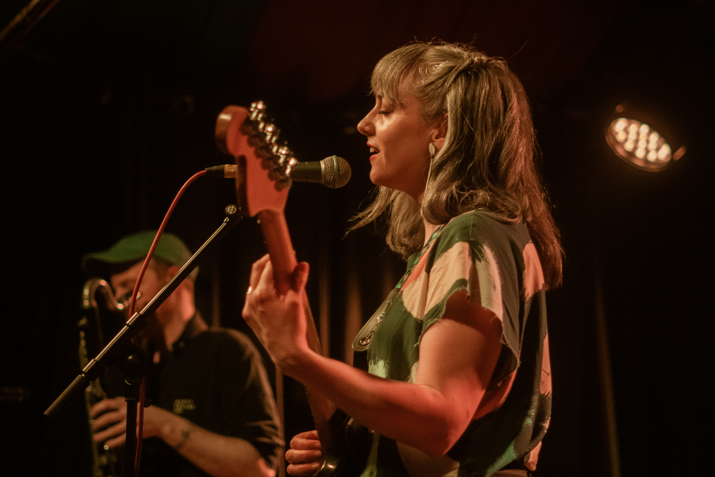 Inni-K opening for Sam Amidon at the Grand Social in Dublin. Photographed by Caroline Vandekerckhove for Dimly lit stages.