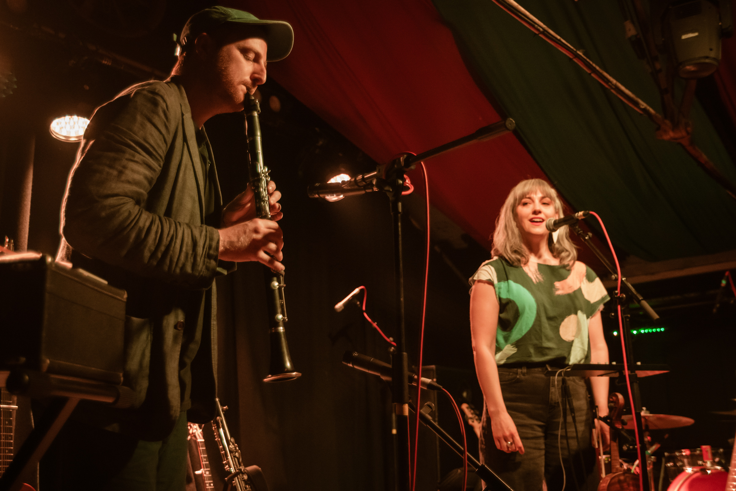 Inni-K opening for Sam Amidon at the Grand Social in Dublin. Photographed by Caroline Vandekerckhove for Dimly lit stages.