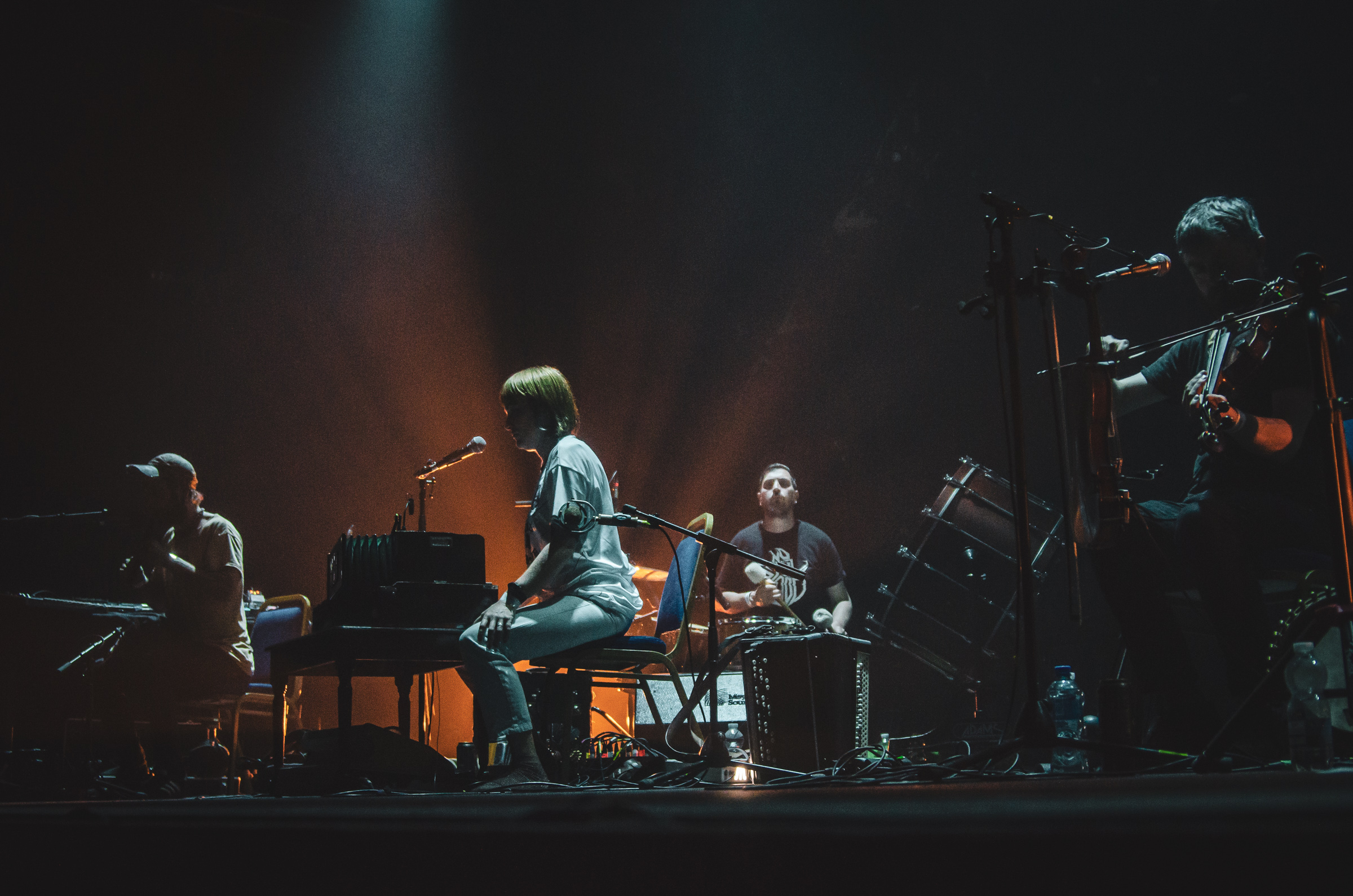 Lankum live at Vicar street, 2023, photographed by Caroline Vandekerckhove for Dimly lit stages.