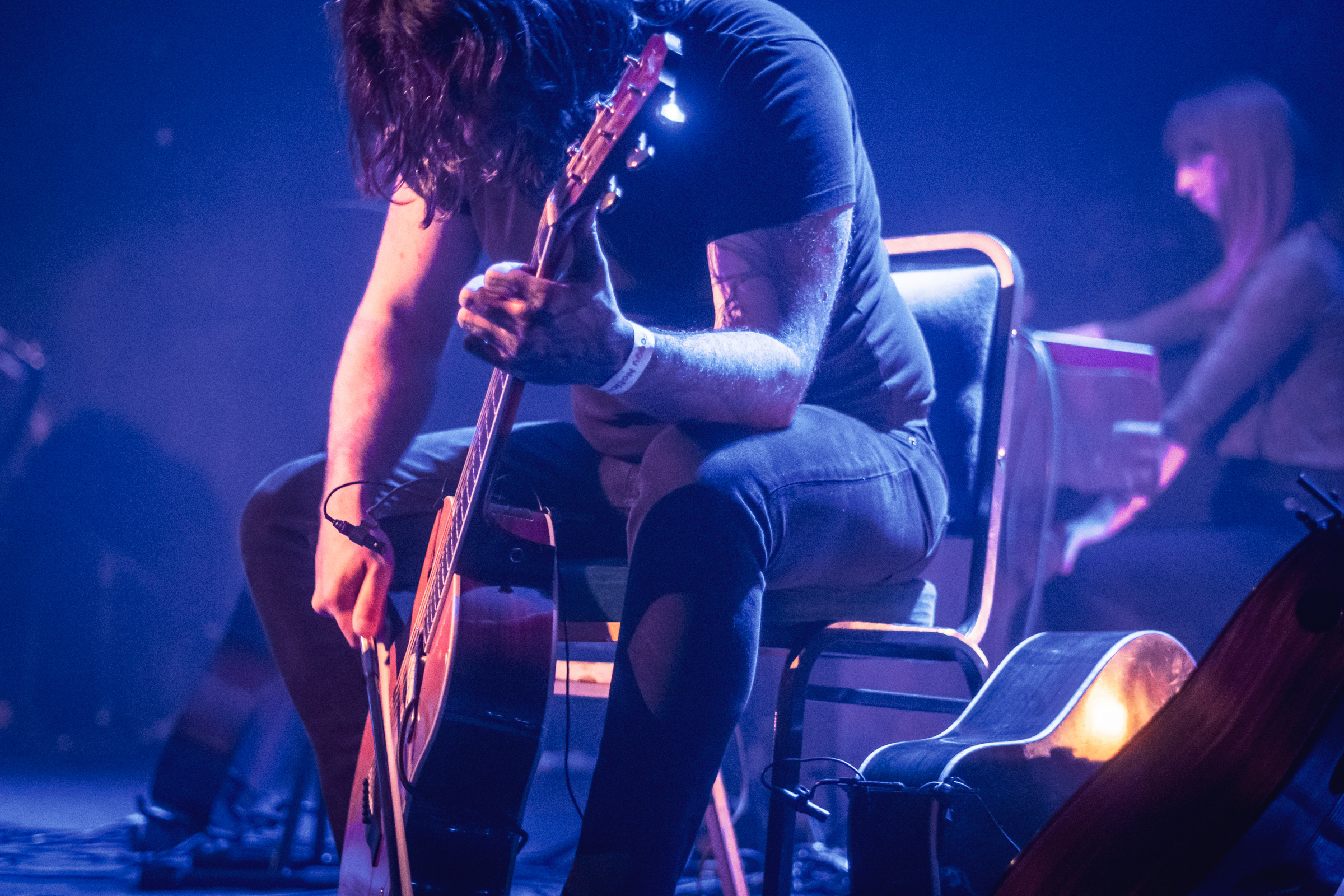 Lankum live at Vicar street, 2023, photographed by Caroline Vandekerckhove for Dimly lit stages.